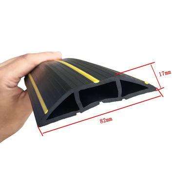 Hardness 30-90 Shore Cable Protector 2 Channel Floor Cable Cover with Water Function