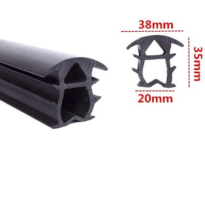 T shape EPDM Rubber Extrusion Sealing Strip for Solar Panel Gaskets UV Resistant 35X16mm