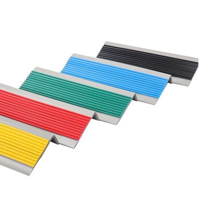 Stair Edge Protection with Anti-slip Plastic Stair Treads and Rubber Edge Protector