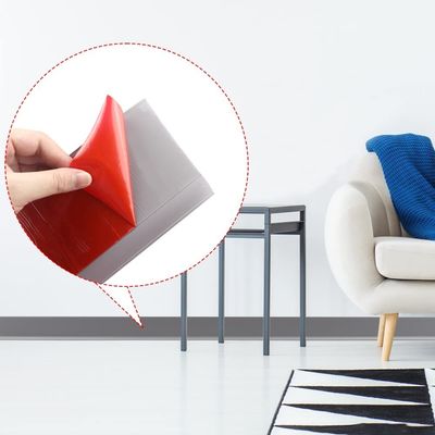 Flexible Flooring Accessories TPE Self-Adhesive Rubber Baseboard with Quick Delivery