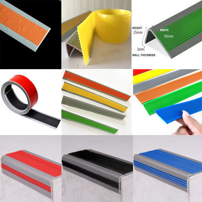 Stair Safety Guaranteed With L Shape PVC Non Slip Rubber Stair Nosing Edge Trim Strips