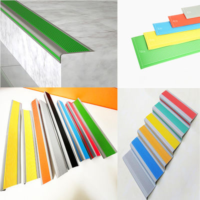 Stair Safety Guaranteed With L Shape PVC Non Slip Rubber Stair Nosing Edge Trim Strips