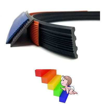 Stair Safety Guaranteed With L Shape PVC Non Slip Rubber Stair Nosing Edge Trim Strips