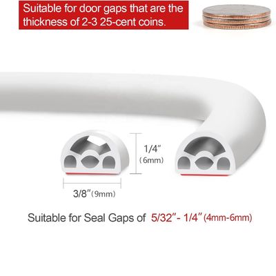 TS16949 Certified Multi-Layer Self-Adhesive Silicone Weather Stripping for Doors Windows