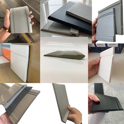 Soft PVC Flexible Skirting Board for Floor and Wall Base 6" Height 6.5mm Thickness