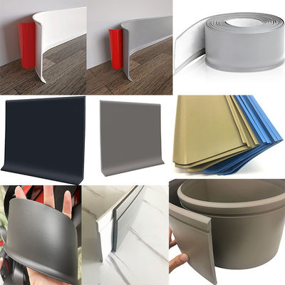 Soft PVC Flexible Skirting Board for Floor and Wall Base 6" Height 6.5mm Thickness