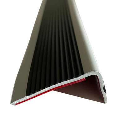 Non Slip Rubber Stair Nosing Edge Trim Strips For Interior Exterior Decoration
