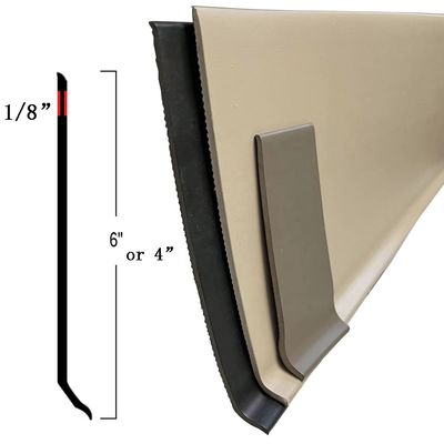 Function protect wall floor 6" X 1/8" Scratch resistant Vinyl Cove Base wall base PVC skirting board
