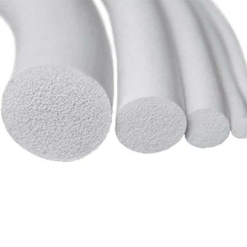 Extruded White Silicone Rubber Sponge Strip for Closed Cell Circular Foam Backer Rod Seal