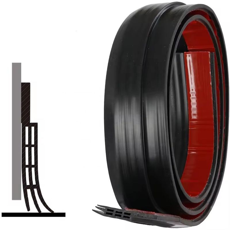Silicone Rubber Door Draft Stopper For Noise And Dust Reduction